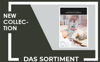 Katalog by Riese GmbH & Co. KG - Die neue Kollektion als PDF download von den Marken RS. Harmony und world-wide-sox. Es wird die Titelseite von dem akutellen Katalog dargestellt.