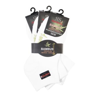 XL HARMONY KURZSTRUMPF VISKOSE "BAMBUS" - weiß