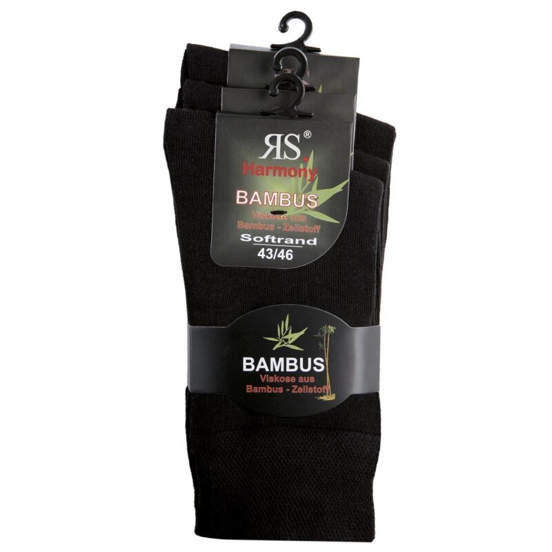 VISKOSE STRUMPF - BAMBUS - Schwarz
