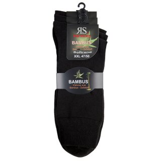 RS Harmony XXL VISKOSE Strumpf "Bambus - Schwarz