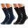 XL WELLNESS FUNKTIONSSTRUMPF  47-50 Schwarz, Jeans, Marine